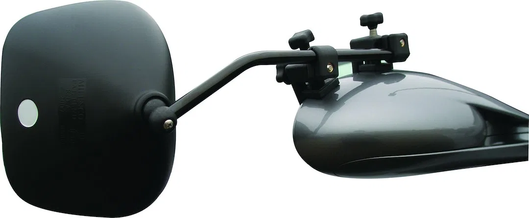 MIL-2912 – MILENCO Exterior Towing Mirror, Clip-On Non-Extendable Manual Without Turn Signal Indicator Without Heated...